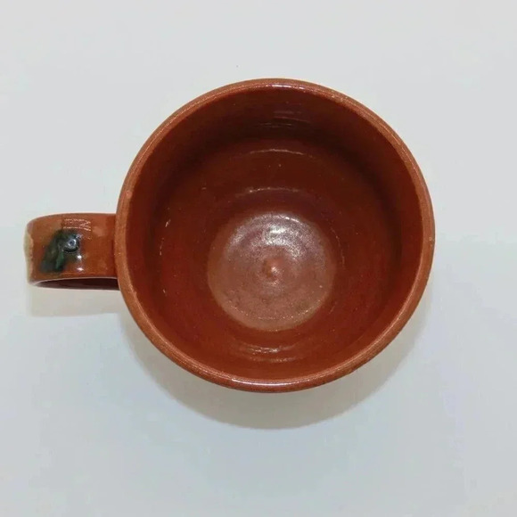 Vintage Hand painted Hand glassed Redware Westmoore Art Pottery Mug 1993 - Picture 2 of 6